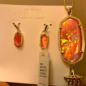 Kendra Scott Lee Earrings in Gold Coral Illusion